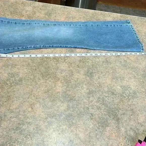 VINTAGE!! Y2K American Eagle flare, slit pocket, low rise-zero stretch size 12 - Picture 12 of 13